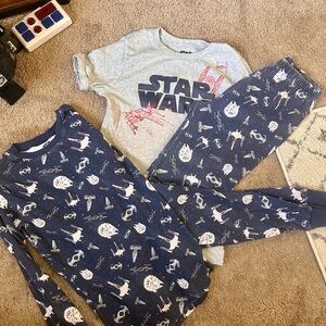 Star Wars Kids Pajama Set - Gray and Blue